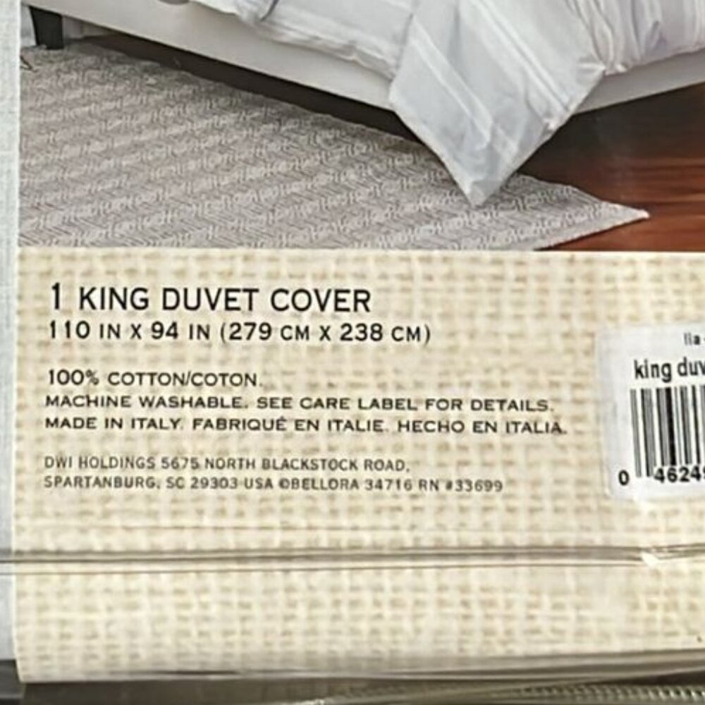 Set 5pc : King Duvet + 4 Queen Shams +2 Calvin Klein Queen PillowCases (N-18) - Picture 6 of 14